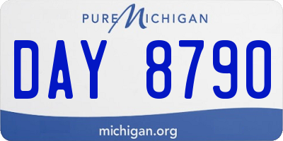 MI license plate DAY8790