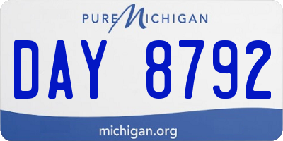 MI license plate DAY8792