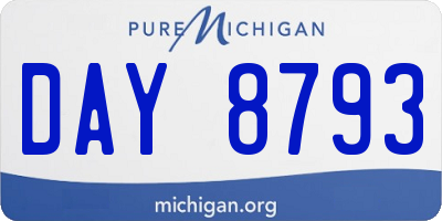MI license plate DAY8793