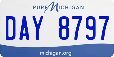 MI license plate DAY8797