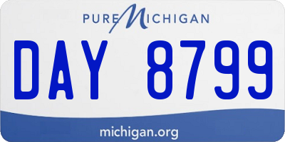 MI license plate DAY8799