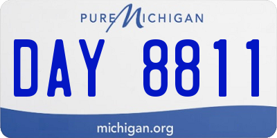 MI license plate DAY8811