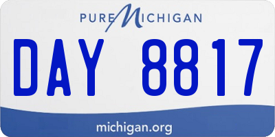 MI license plate DAY8817