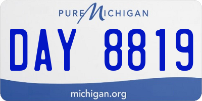 MI license plate DAY8819