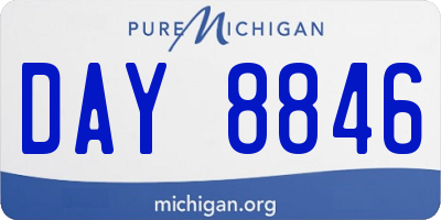 MI license plate DAY8846