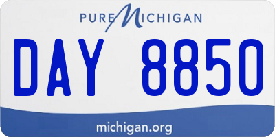 MI license plate DAY8850