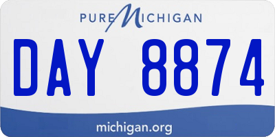 MI license plate DAY8874