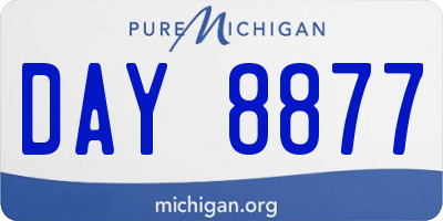 MI license plate DAY8877