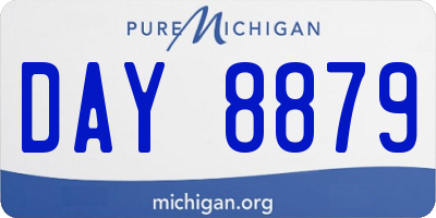 MI license plate DAY8879