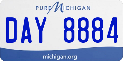 MI license plate DAY8884