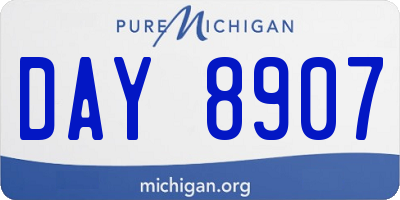 MI license plate DAY8907