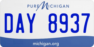 MI license plate DAY8937
