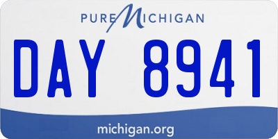 MI license plate DAY8941