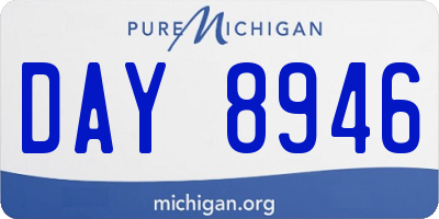 MI license plate DAY8946