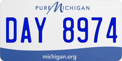MI license plate DAY8974
