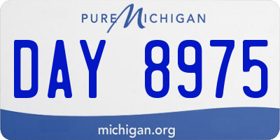 MI license plate DAY8975