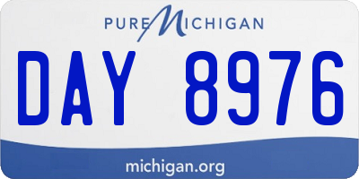 MI license plate DAY8976
