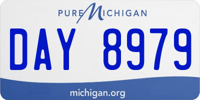 MI license plate DAY8979