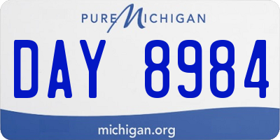 MI license plate DAY8984