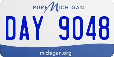 MI license plate DAY9048