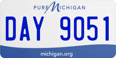 MI license plate DAY9051