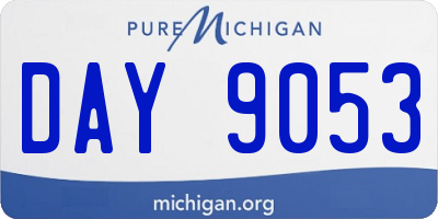 MI license plate DAY9053