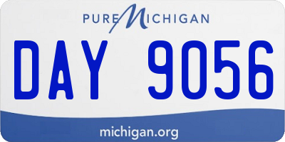 MI license plate DAY9056