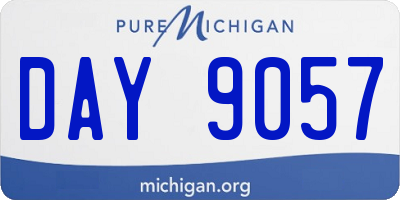 MI license plate DAY9057