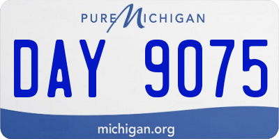 MI license plate DAY9075
