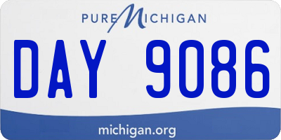 MI license plate DAY9086