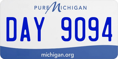 MI license plate DAY9094