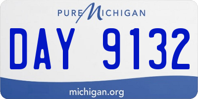 MI license plate DAY9132