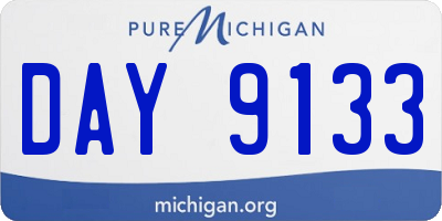 MI license plate DAY9133