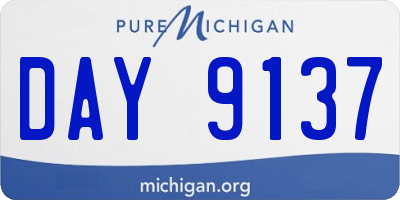 MI license plate DAY9137