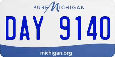 MI license plate DAY9140
