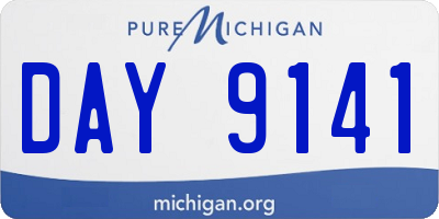 MI license plate DAY9141