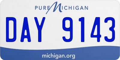 MI license plate DAY9143