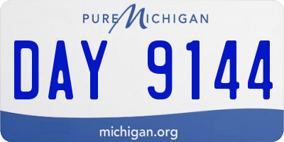 MI license plate DAY9144