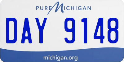 MI license plate DAY9148