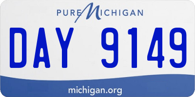 MI license plate DAY9149