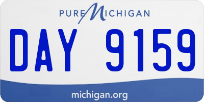 MI license plate DAY9159