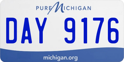 MI license plate DAY9176