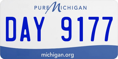 MI license plate DAY9177