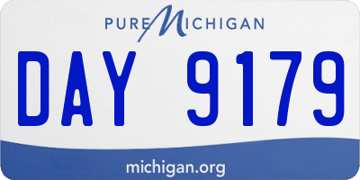 MI license plate DAY9179