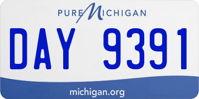 MI license plate DAY9391