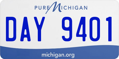 MI license plate DAY9401