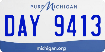 MI license plate DAY9413