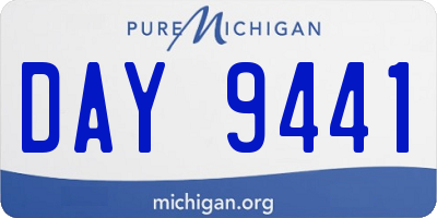 MI license plate DAY9441