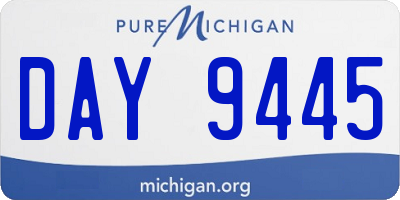 MI license plate DAY9445