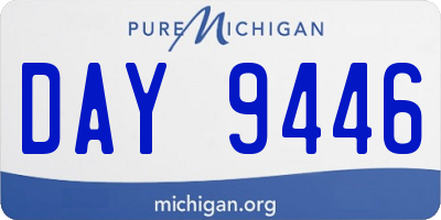 MI license plate DAY9446